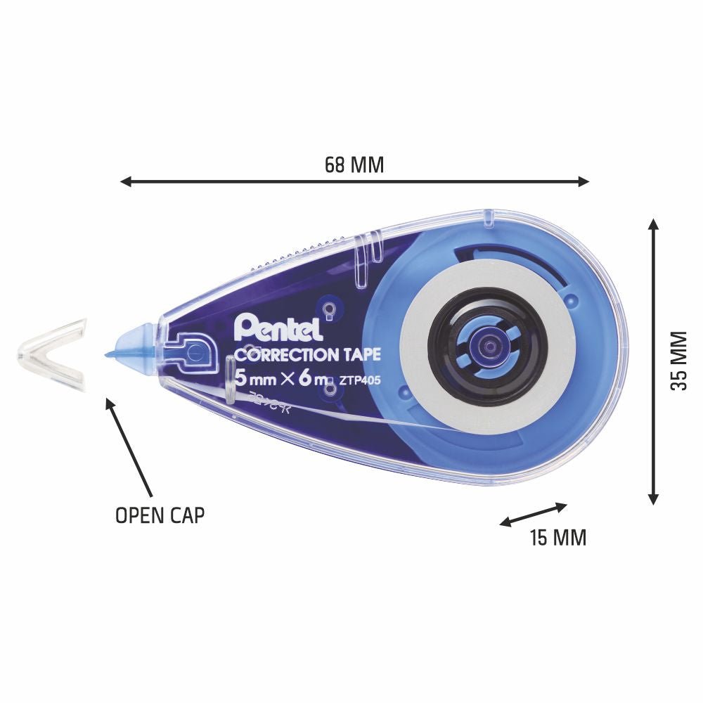 Pentel Correction Tape ZTP405